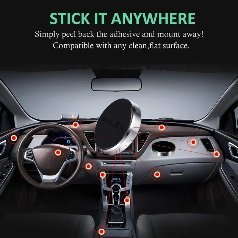 Magnetic Car Phone Holder – Universal Dashboard & Wall Mount for iPhone & Android