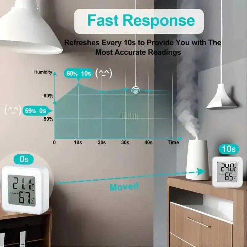 Mini Indoor Temperature & Humidity Monitor