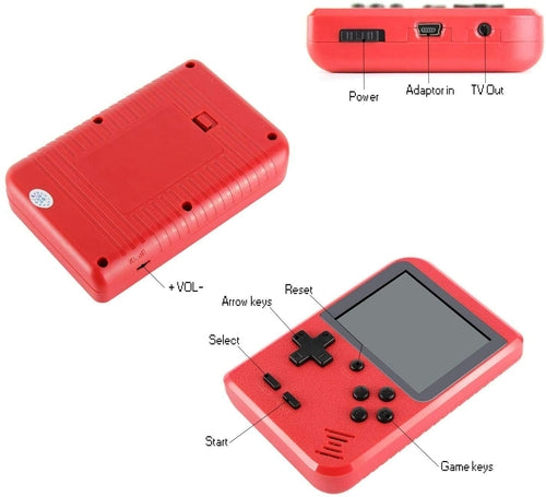 Retro Handheld Game Console – 400 Built-In Games, 2 Players & TV Output