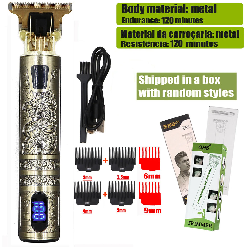OHS T9 Professional Hair Clipper & Beard Trimmer – 0mm Barber Shaver for Men
