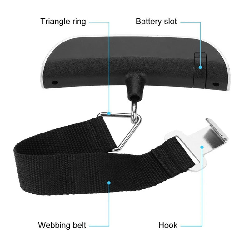 Portable Digital Luggage Scale – 50kg/110lb with LCD Display