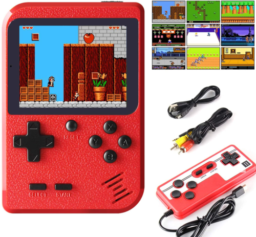 Retro Handheld Game Console – 400 Built-In Games, 2 Players & TV Output