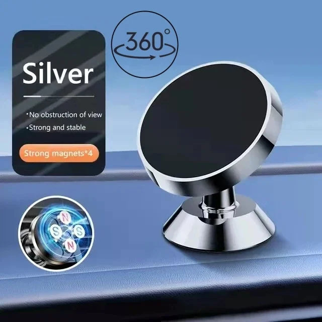 Magnetic Car Phone Holder – Universal Dashboard & Wall Mount for iPhone & Android