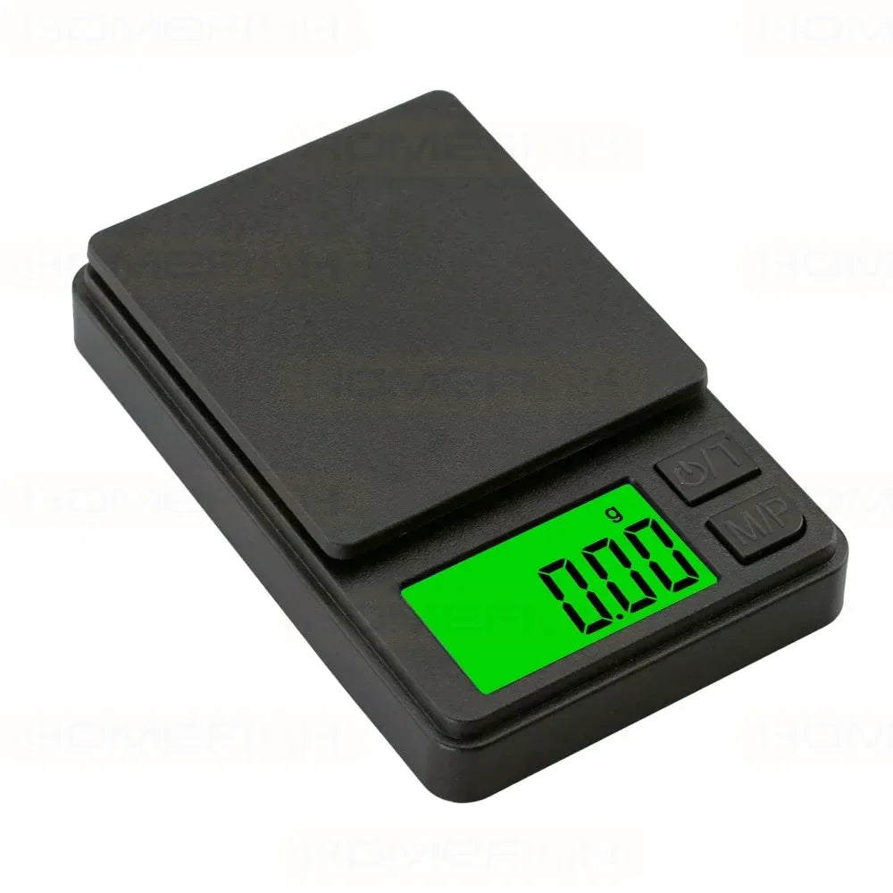 Digital Precision Pocket Scale – 0.01g Accuracy, Backlit LCD, 500g/1000g