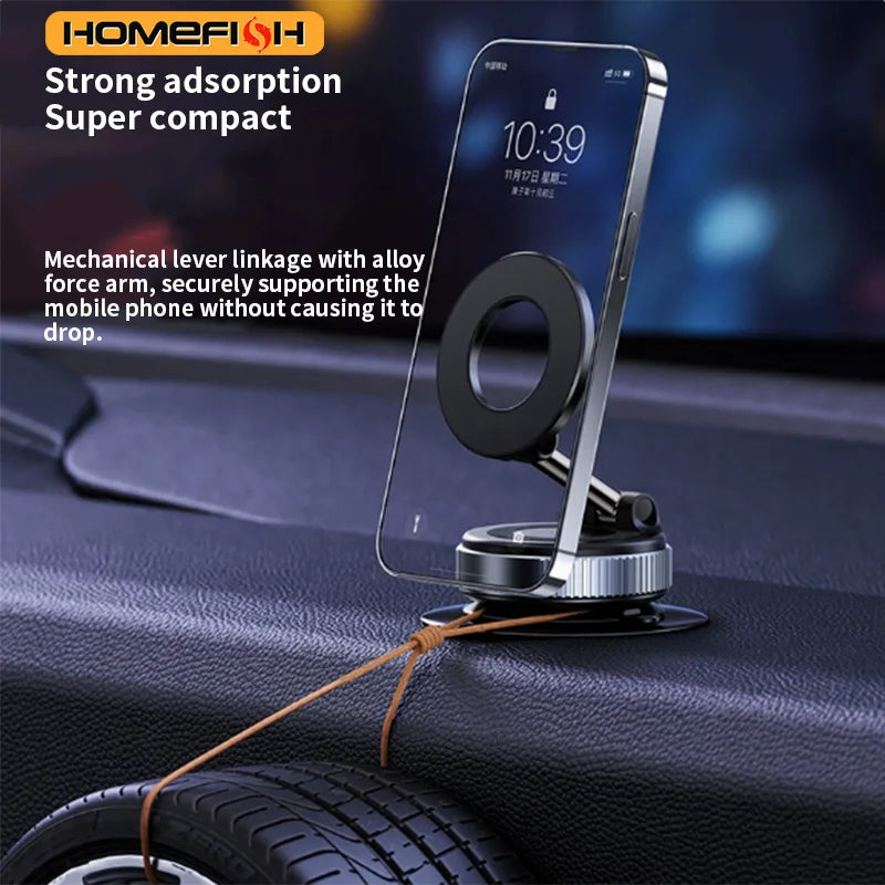 K007 Magnetic Phone Holder – 3-Axis Rotation, Multi-Surface Mount