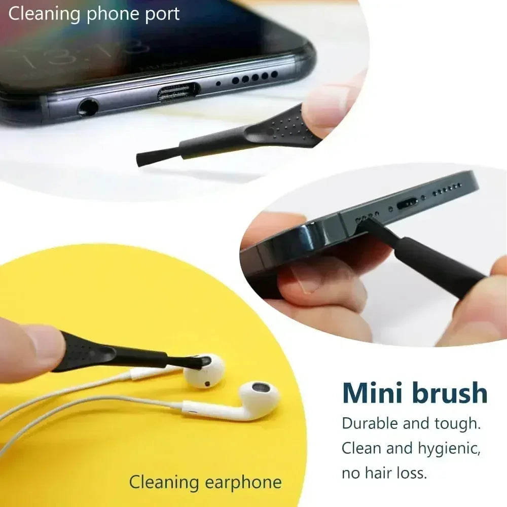 Phone Speaker & Charging Port Cleaning Kit – Dust Plug & Brush for iPhone & Android