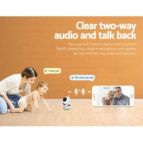 UL-Tech 1080P WiFi IP Camera – Indoor Dome, Night Vision & Pan/Tilt
