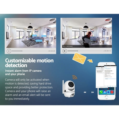 UL-Tech 1080P WiFi IP Camera – Indoor Dome, Night Vision & Pan/Tilt