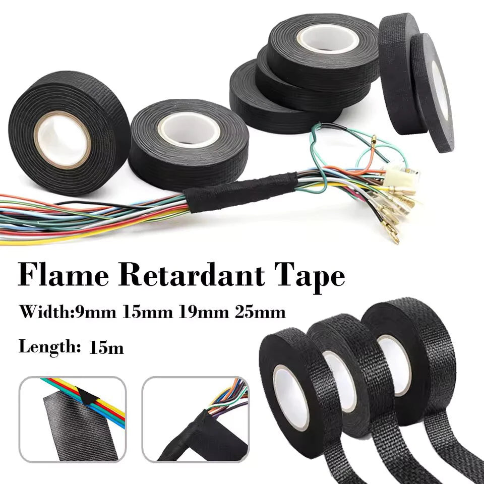 Heat-Resistant Flame Retardant Adhesive Cloth Tape – Car Wiring Loom Protection