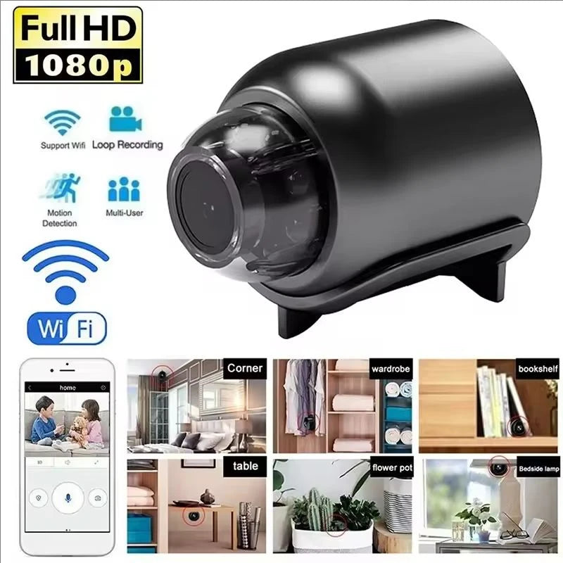 X5 Mini 1080P HD WiFi Security Camera – Night Vision, Motion Detection & Audio Recording