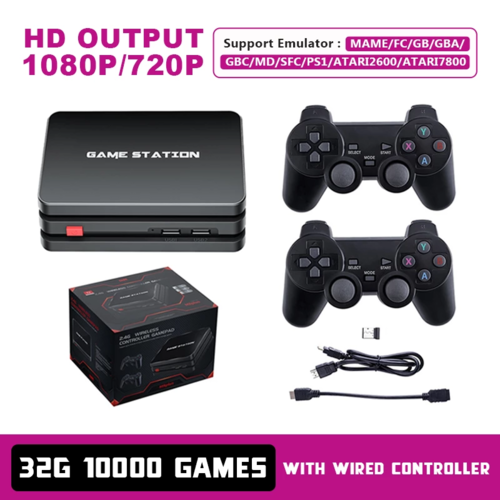Retro Game Console M8 Plus – 10,000+ Built-In Games, HDMI & Wireless Controller
