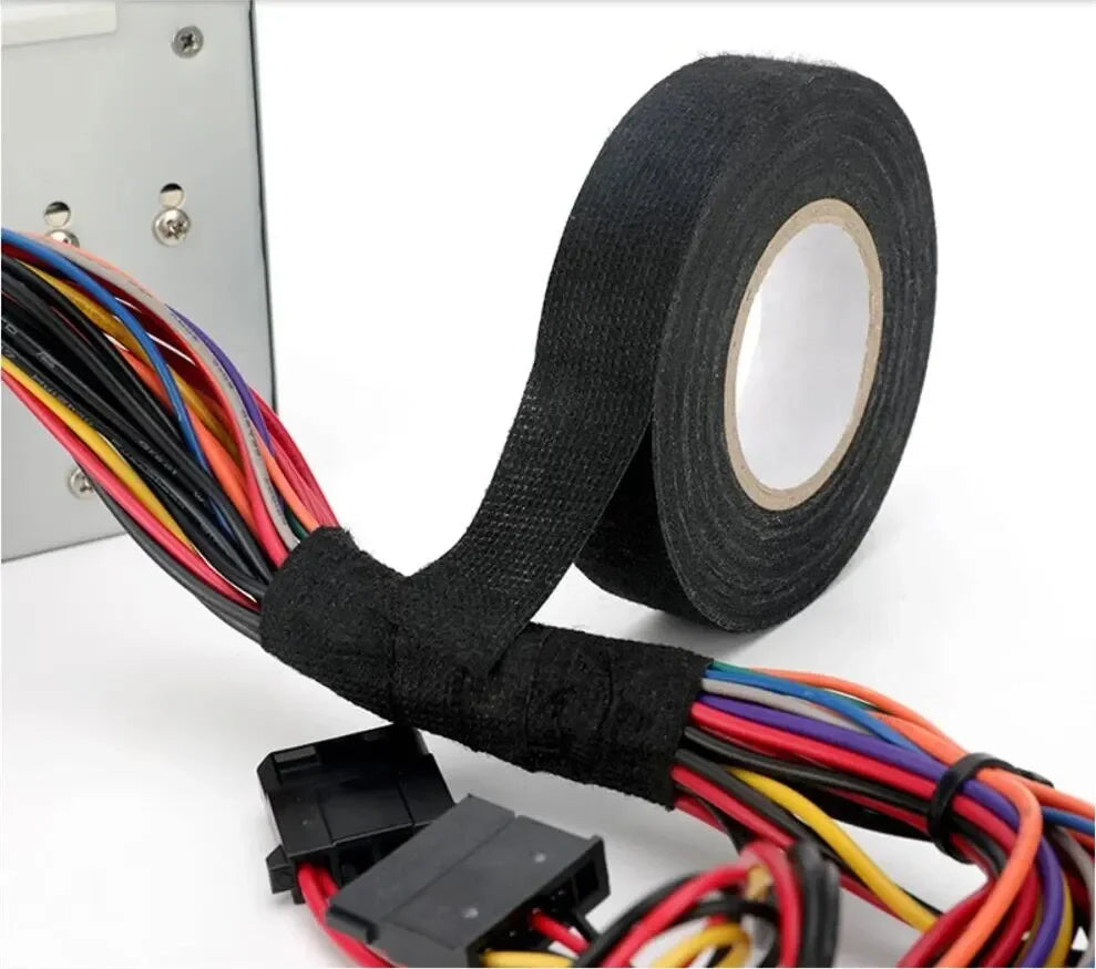 Premium Heat-Resistant Flame Retardant Adhesive Cloth Tape – Car Wiring Loom Protection